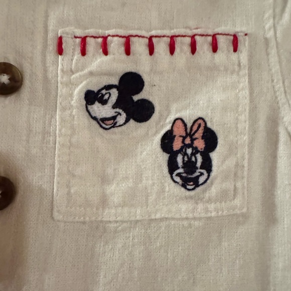 NWT‼️ Old Navy Disney~Cream Baby Romper with Embroidery, Size 3-6M Really cute! - Picture 9 of 10